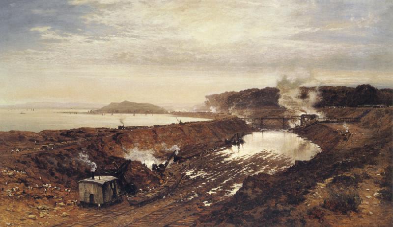 Benjamin Williams Leader The Excavation of the Manchester Ship Canal